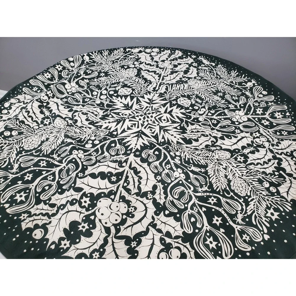 FERM LIVING Winter Forest Tree Blanket Skirt Boho Minimalist Scandinavian Nordic
